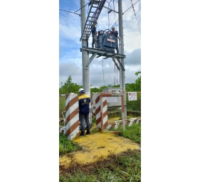 Thay FCO phân đoạn 477.1.XNK Vĩnh Tiến và đóng điện trạm biến áp Vĩnh Tiến